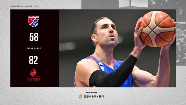 B2福岡|攻守で押し切られ、大差でGAME2を落とす