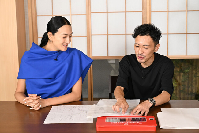 【ＢＳ日テレ】冨永愛×新進気鋭の加賀友禅作家・志々目哲也　四季をテーマにしたスペシャルコラボ作品制作開始！「春」「夏」のラフデザイン図が完成