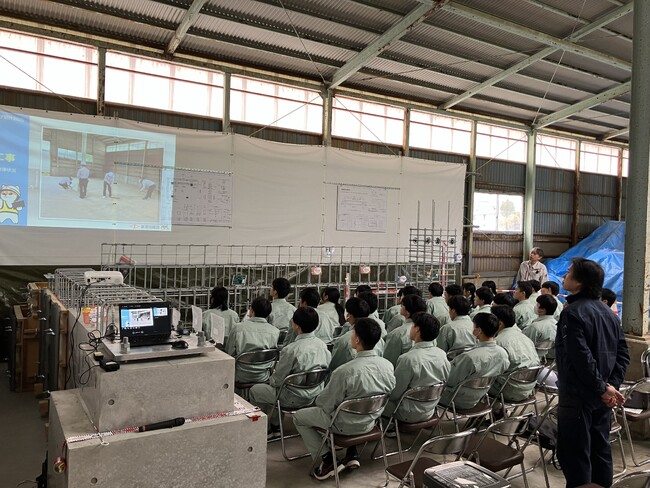 「次の時代に選ばれる建設業を地域で育む」新発田建設、モックアップで高校生向け現場授業を実施