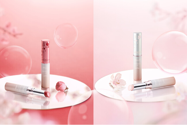 「桜お守りリップ」から、赤が透ける桜つぼみ色と定番色のスペシャルパッケージを限定発売。京都『鈴虫寺』にてご祈願済。