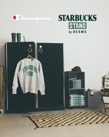 『STARBUCKS STAND by BEAMS』より、EXTRA CollectionとしてChampion別注アイテムを11月21日（金）より発売開始！