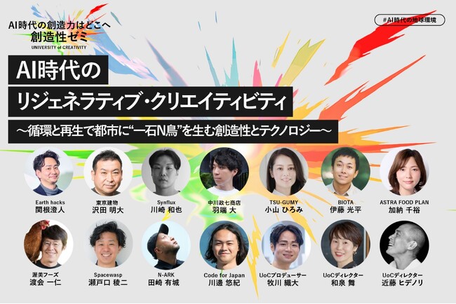 創造性ゼミ「AI時代のリジェネラティブ・クリエイティビティ」新設・受講生募集開始