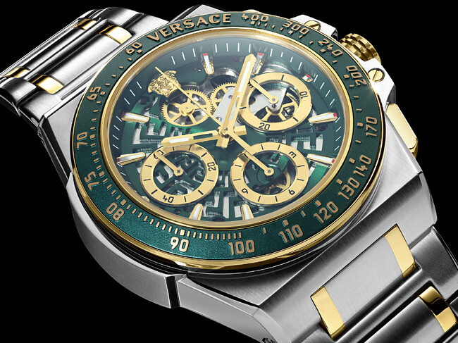 【世界限定500本】『VERSACE（ヴェルサーチェ）』は、ブランド初となるスケルトン仕様の自動巻き腕時計「GRECA EXTREME CHRONO SKELETON」を発売します。