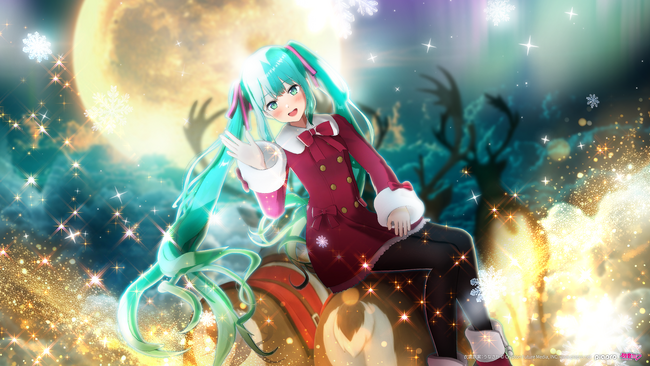 限定衣装の初音ミクと、二人きりの空間でクリスマス体験「初音ミク 夜空クリスマス in SHIBUYA TSUTAYA IP書店」開催決定＆グッズ発売