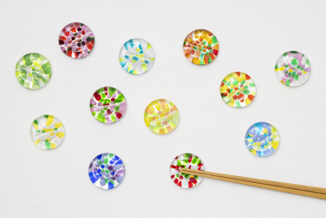 津軽びいどろ 誕生花を彩る箸置きシリーズ「十二花月」 11月18日(火)発売
