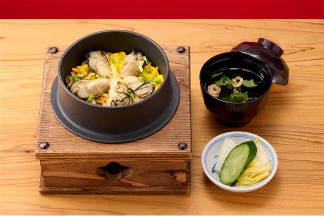【銀座立田野】広島産牡蠣の味わいを堪能できる「冬の牡蠣釜飯」を11/19(水)より提供開始