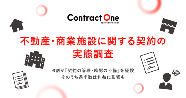 Sansan、「不動産・商業施設に関する契約の実態」を調査