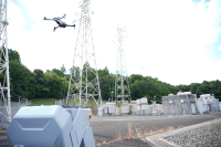 電力インフラの点検効率化に向けたドローンポート活用実証に成功