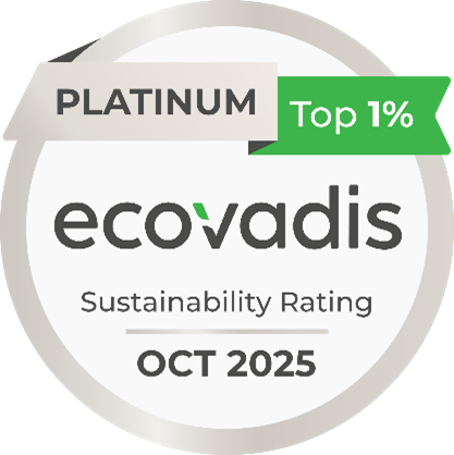 国際的な評価機関EcoVadis社によるサステナビリティ評価で最高位の「プラチナ」評価を獲得