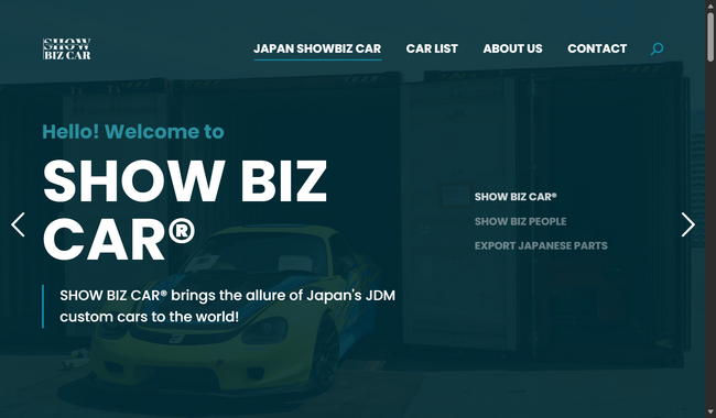 日本の車文化を世界にお届けします。新日本自動車振興協会が新サイトを開設しました。JDMカスタムカーの魅力を世界へ届ける『SHOW BIZ CAR(R)』