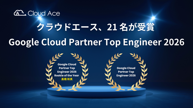クラウドエースの社員 21 名が Google Cloud Partner Top Engineer 2026 を受賞