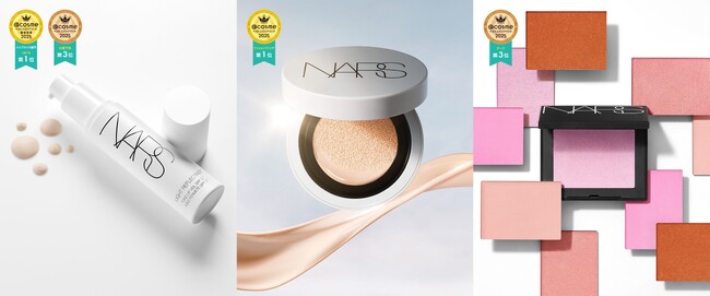NARS 2025年下期ベストコスメ受賞最新情報：「ライトリフレクティング セラムクッションファンデーション」「ライトリフレクティング トーンアップヴェール」「ブラッシュ N」が複数のベスコスを受賞