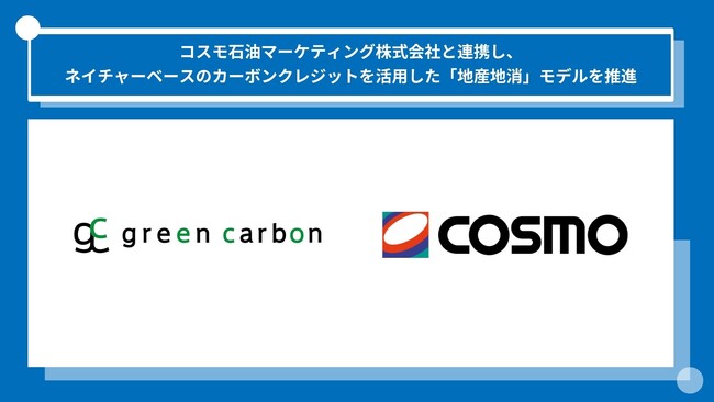 【国内初事例】Green Carbon株式会社は、コスモ石油マーケティング株式会社と連携し、ネイチャーベースのカーボンクレジットを活用した「地産地消」モデルを推進
