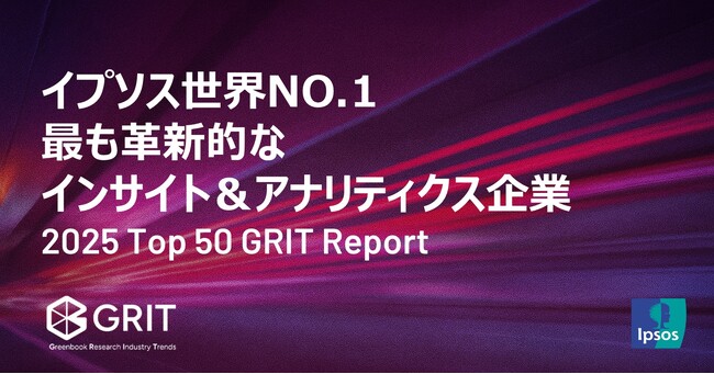 イプソス、世界No.1の最も革新的なインサイト＆アナリティクス会社に選定