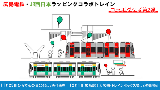 広島電鉄・JR西日本ラッピングコラボトレイングッズ第2弾新登場!