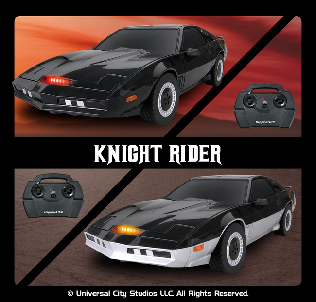 1980年代の名作SFドラマ「ナイトライダー」に登場した『ナイト2000』がR/Cで登場！『R/C ナイトライダー（K.I.T.T.）（K.A.R.R.）』2025年11月29日（土）同時発売！