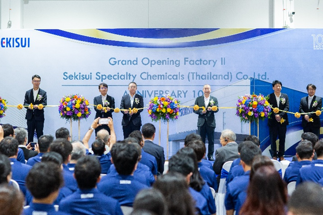 タイの塩素化塩化ビニル（CPVC）コンパウンド工場の10周年記念式典および第2工場の竣工式を開催