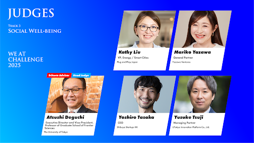 世界中の人々の健やかで豊かな人生の実現へアジア最大級のWell-Beingの祭典を目指すピッチコンテスト 「WE AT CHALLENGE 2025」Social Well-being 審査員を紹介