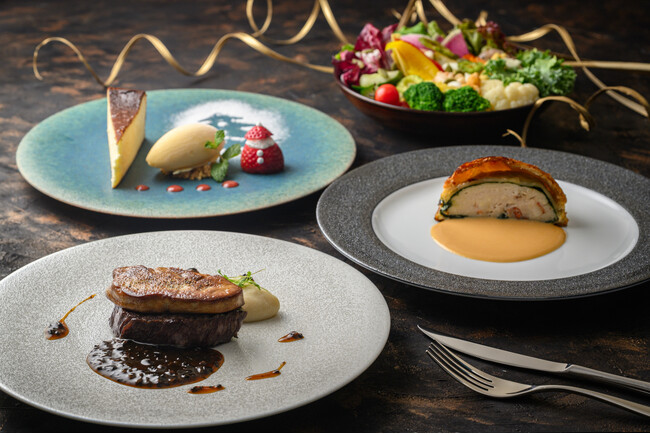 【4日間限定！クリスマスディナー】Kitano Grill & Barより「クリスマスディナー＆ベジタブルビュッフェ」が2025年12月20日、21日、24日、25日限定で登場！