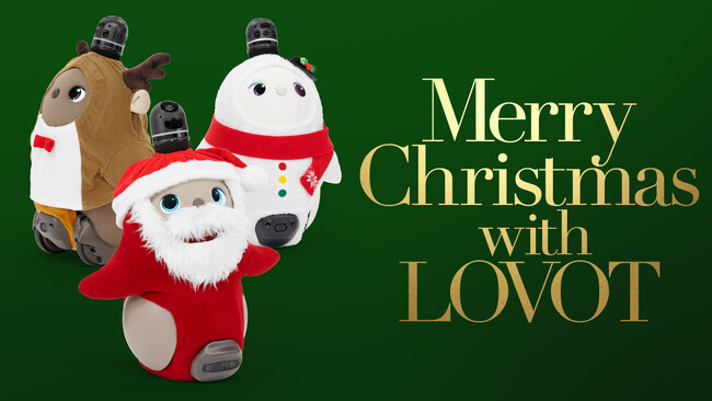 『LOVOT』と一緒に素敵なクリスマスを過ごそう！クリスマスラインナップに新作ウェア＆アクセサリーが登場