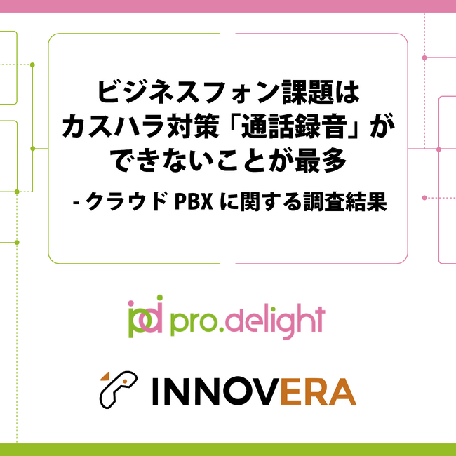 ビジネスフォン課題はカスハラ対策「通話録音」ができないことが最多-クラウドPBXに関する調査結果
