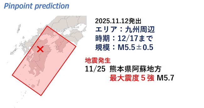 震度5強 熊本県阿蘇地方地震 予測的中「MEGA地震予測」