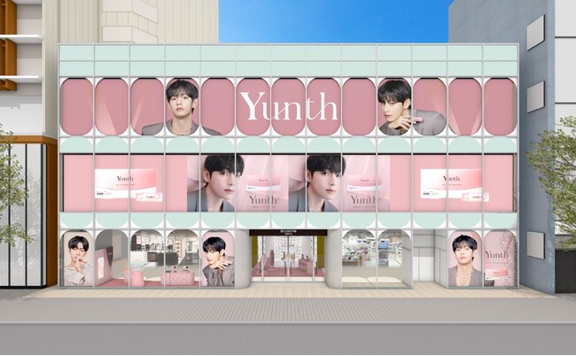 @cosme TOKYOにBTS・Vさんの巨大ビジュアルが登場！「Yunth」ポップアップストアを12月10日から期間限定で開催