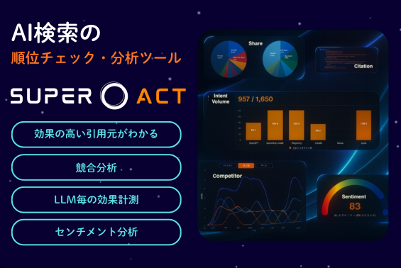 【プラッタ】生成AI時代における順位チェック・分析ツール「SUPER ACT」提供開始