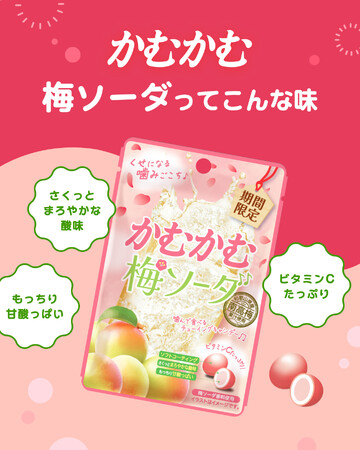 梅の旬を先取り！かむかむ梅ソーダを食べてリフレッシュ！
