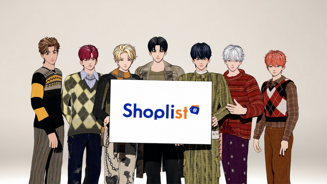 ファッション通販サイト『Shoplist』が、韓国バーチャルアイドルグループ『SKINZ（スキンズ）』を公式アンバサダーに起用