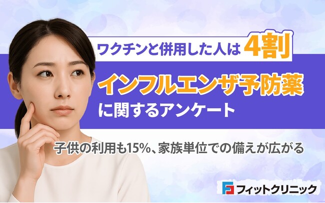 ワクチンと併用した人は4割-インフルエンザ予防薬に関するアンケート