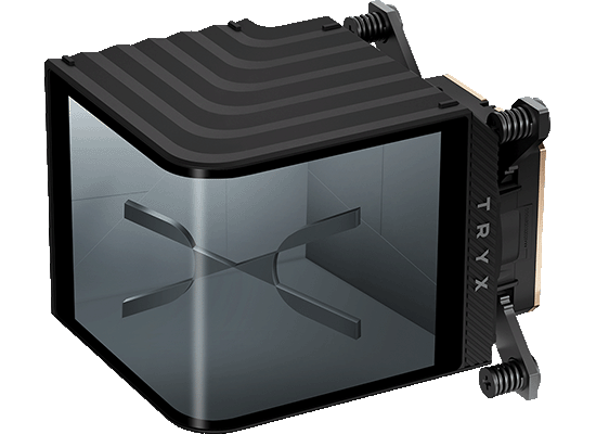 TRYXから、液晶ディスプレイ付き水冷ブロック、ARGBケースファン、PCIe 5.0ライザーケーブルを発売