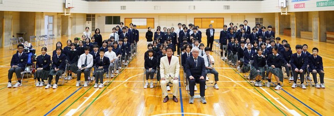警察庁特別防犯対策監 杉良太郎氏 港区立高松中学校にて広報啓発を実施