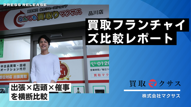 【マクサス】買取フランチャイズの比較レポートを公開― 出張×店頭×催事の「資金・CF・難易度・リスク・拡張性」を横断比較。開業タイプ別の意思決定ガイドと不正リスク対策チェックリストを提供