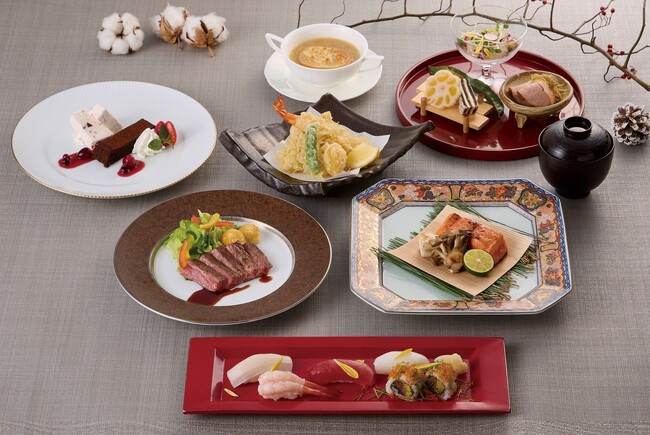 【明治記念館】“鮨・天麩羅・鉄板焼「羽衣」で過ごすクリスマス”　【Christmas2025】「クリスマス会席コース 14,000円（税サ込）」で和モダンな晩餐に