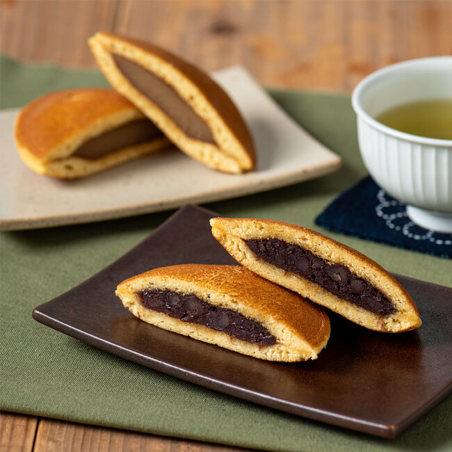 久世福商店×榮太樓總本鋪コラボ商品「久世福どら焼き　塩つぶしあん／みたらし」発売