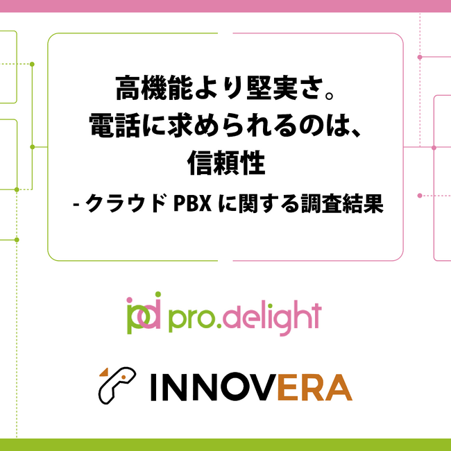 高機能より堅実さ。電話に求められるのは、信頼性-クラウドPBXに関する調査結果