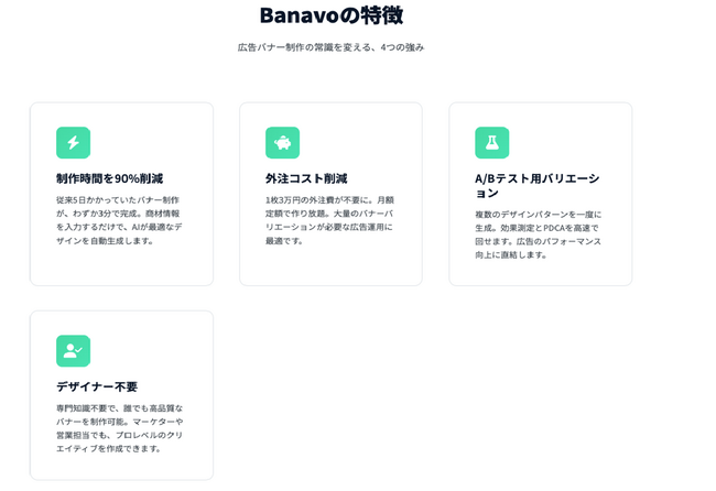 広告バナー外注費、99%削減へ1枚196円で制作できるAI自動生成ツール「Banavo」登場