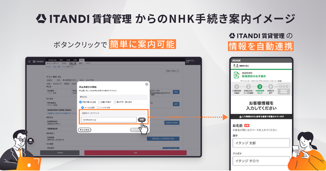 「ITANDI 賃貸管理」、転居時のNHK契約手続きをオンラインで対応可能に