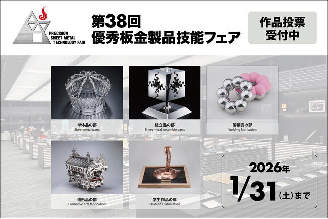 投票受付開始 アマダスクール「第38回 優秀板金製品技能フェア」
