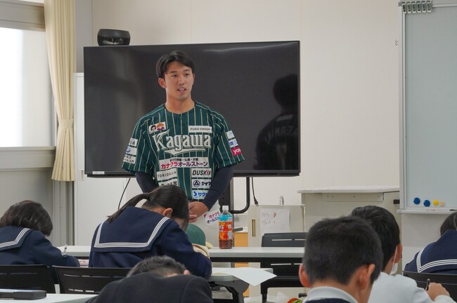 【香川オリーブガイナーズ】香川のスポーツ界をリードする3つのプロチームが一堂に集結！プロのメッセージに児童が熱狂！