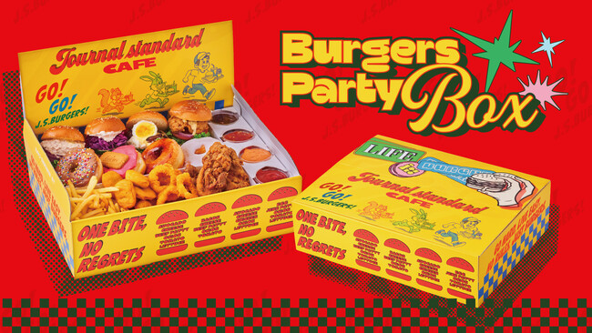 【J.S. BURGERS CAFE/J.S. BURGERS Jr.】この一箱でホリデーディナー完成！大満足なパーティーボックス予約発売開始
