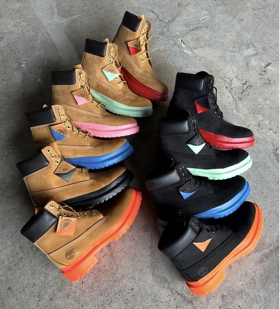 ニューヨーク発フットウェアブランド「Dybbuk（ディブク）」から、Timberlandの6インチブーツをベースにした「TIMBS COLLECTION」が登場。