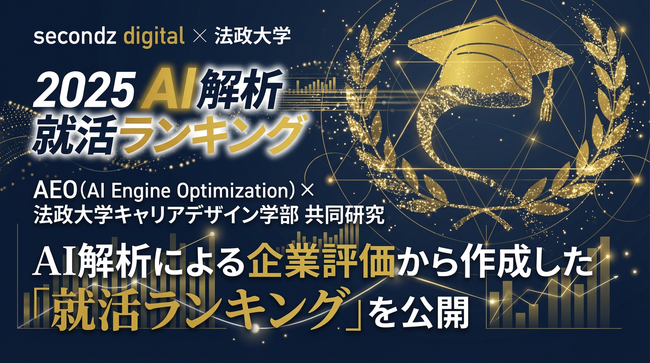 AI解析による「就活ランキング」TOP10を公開 -産学共同プロジェクトで“いま選ばれる企業”が明らかに-