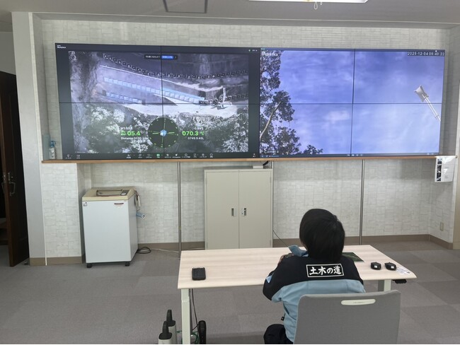 旭建設、衛星通信「Starlink」を活用した35km遠隔ドローン測量に成功