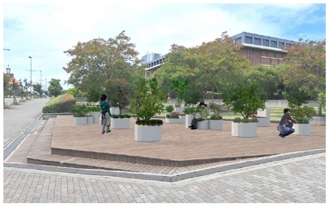 県民まちなみ緑化事業（兵庫県）に採択！神戸学院大学キャンパスの一角を「みどりの交流拠点」へとリニューアルします。