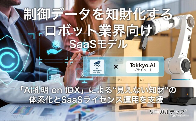 リーガルテック社 × AIデータ社、制御データを知財化するロボット業界向けSaaSモデルを共同発表