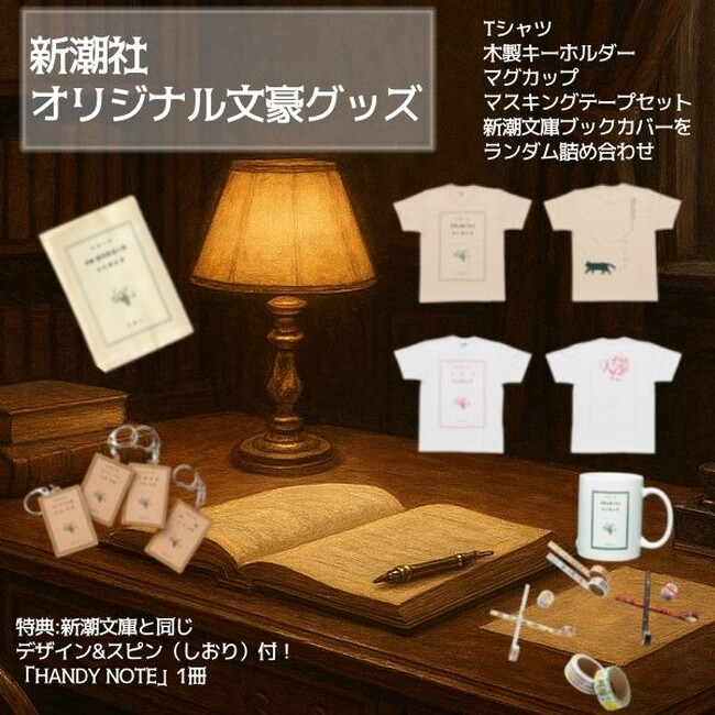 【2026福袋】新潮社「オリジナル文豪グッズ福袋」をヴィレヴァンオンライン限定で発売決定！
