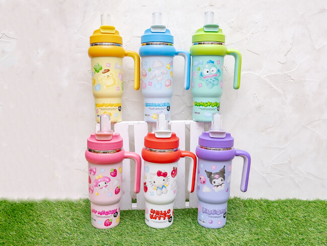 ぷっくりとした風船デザインが可愛い！サンリオキャラクターズ「ぷっくりバルーン 2WAYステンレスタンブラー」新登場