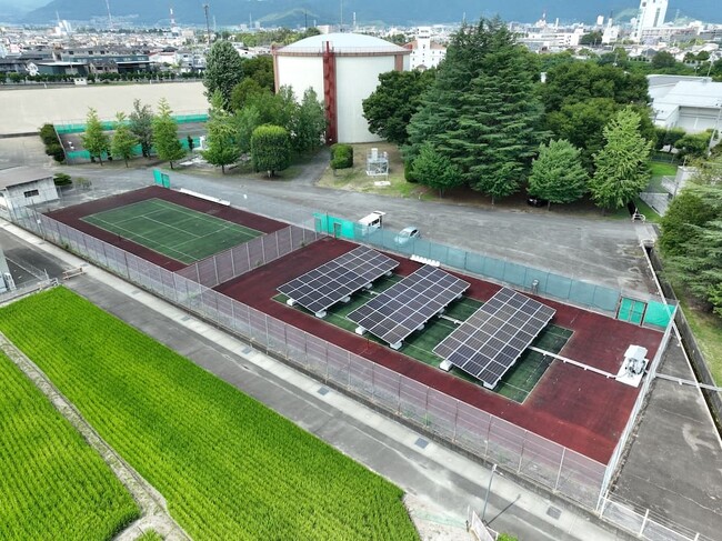 甲府市・昭和町の4浄水施設における太陽光発電設備導入